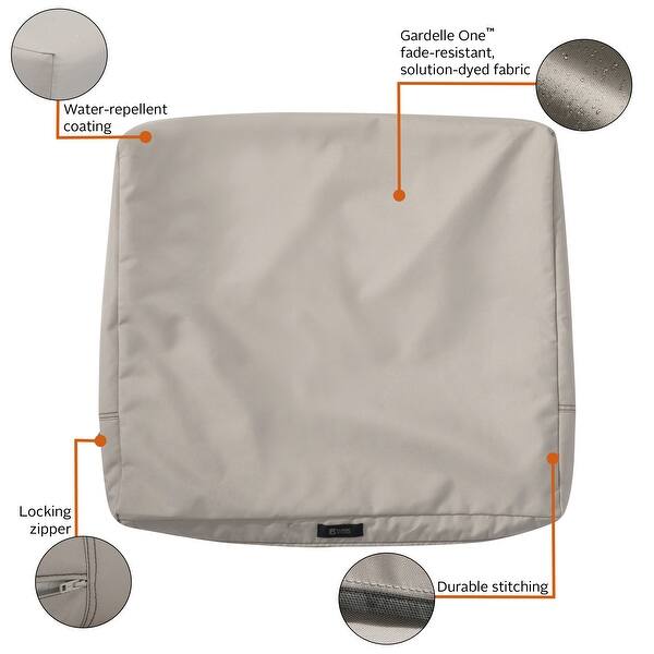 Ravenna® Patio Back Cushion Slip Cover, 25"L x 22"W x 4"T On Sale Bed Bath & Beyond 22511972